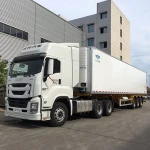 Best sale and good quality GIGA freezer truck with isuzu refrigerated truck japan for exporting