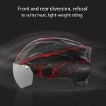 Bicycle Helmet Men EPS Integrally-molded Breathable Cycling Helmet Men Women Goggles Lens Aero MTB Road Bike Bicycle Helmet