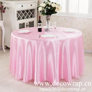 BIG SALE satin fabric round table cloth for wedding