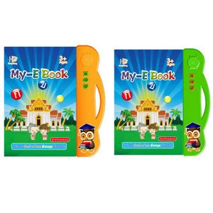 bilingual english thai language learning educational toy electric sound english books for kids with drawing pen