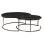 Import Black coffee table sintered stone top coffee table set from China