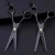Import black stainless steel hair scissors barber  tools from China
