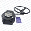 Black waterproof transmission ratio 50:1 HT200 body 45 worm shaft IP65 protection worm gear box with hand wheel