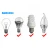 Import Black white PVC Copper US EU AC power Cord 303 button switch online cable LED Energy saving light bulb power cable 1.8m from China