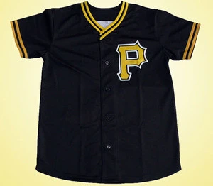 Blank black baseball jersey &amp; baseball t shirt&amp;baseball uniform cc-056