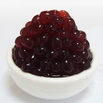 Blueberry flavor popping boba bubble tea ingredients