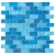 Import Bluwhale Bathroom Wall Decor Swimming Pool Waterline Blend Color Iridescent Mosaic Clear Blue Glass Subway Tiles from China