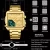 Import BOAMIGO Top Brand Luxury Fashion Men Watches gold Stainless Steel Sport square Big Quartz Watch for Men  relogio masculino from China