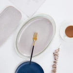 bone china fish food dessert steak mixing hotel hospitality banquet customized serving tray platters and serving ware