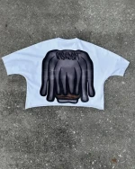 Boxy Tee 100% Cotton cropped tshirt 300 Gsm True To Size Boxy Fit t-Shirts  Dtg Print Mens t Shirt