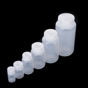 Brown laboratory Reagent plastic bottle