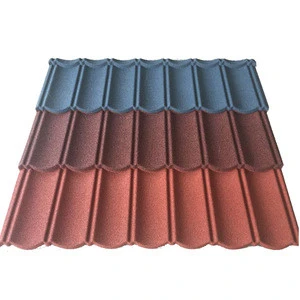 building materials stone coated metal roof tile