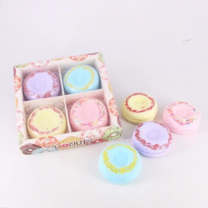 Bulk essential oil handmade press cupcake donut shaped bath bomb mold gift set for kids