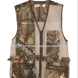 Camouflage Shooting Vest , Camo Hunting Vest , Leather vest Custom printed