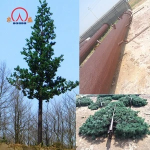 Camouflaged telecommunication artificial pine tree tower