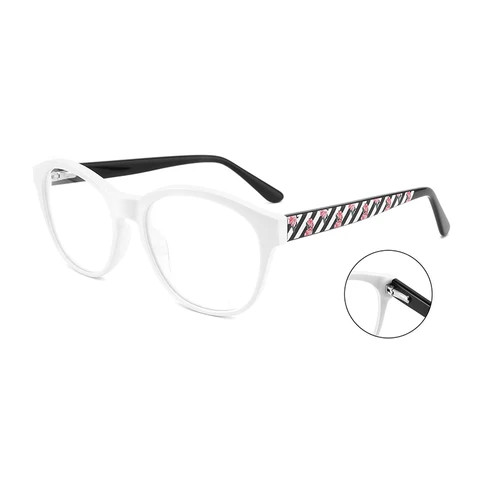Can Be Customized 3D Printing Acetate Optical Glasses Attractive Color Fashionable Eyewear Women with Low Price
