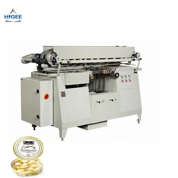 Canned vegetable food labeling machine  tuna canned vegetable oil labeling machine canned crab meat labeling machine