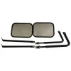 Car exterior accessories for jeep outside chrome mirrors rear view door wing mirrors