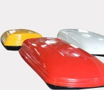 Car top roof rack box for traveling cargo storage