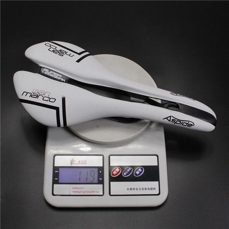 Carbon PV leather MTB Bike road Racing Hollow Seat Saddle Cushion 278*130mm 120g