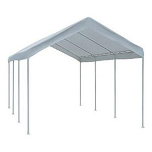 Carport 20&#39; x 10&#39; Outdoor All-Purpose Canopy Car Storage Shelter with 8 Steel Legs, White