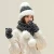 Import Casual 3Pcs Women Winter Warm Knitted Venonat Beanie Scarf Hat Gloves Set Scarf Glove from China