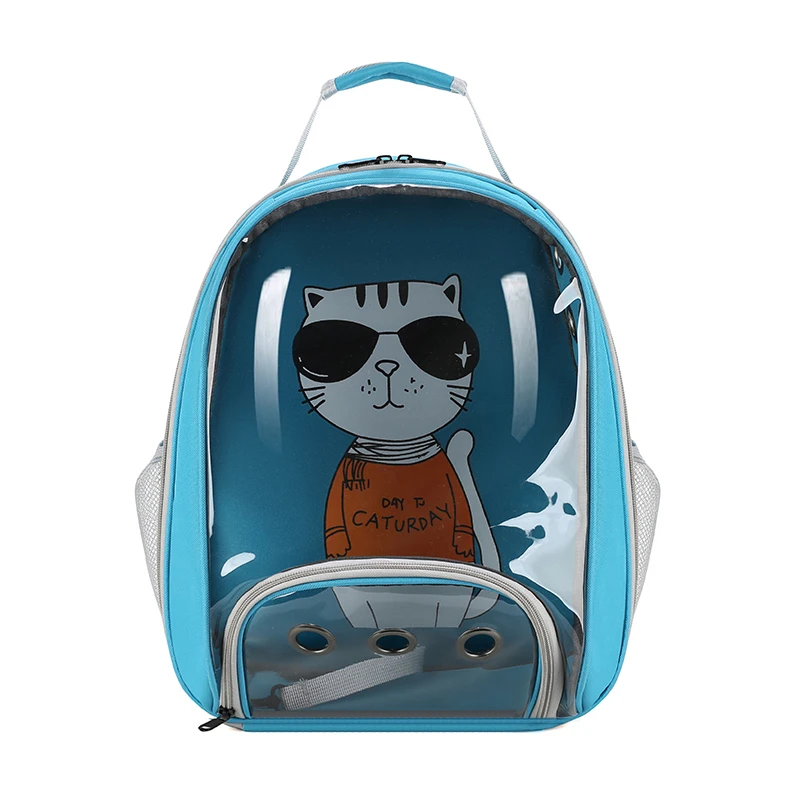 Cat Bag Outdoor Portable Backpack Transparent Backpack Portable Cat Cage Dog Pet Bag Mk3603
