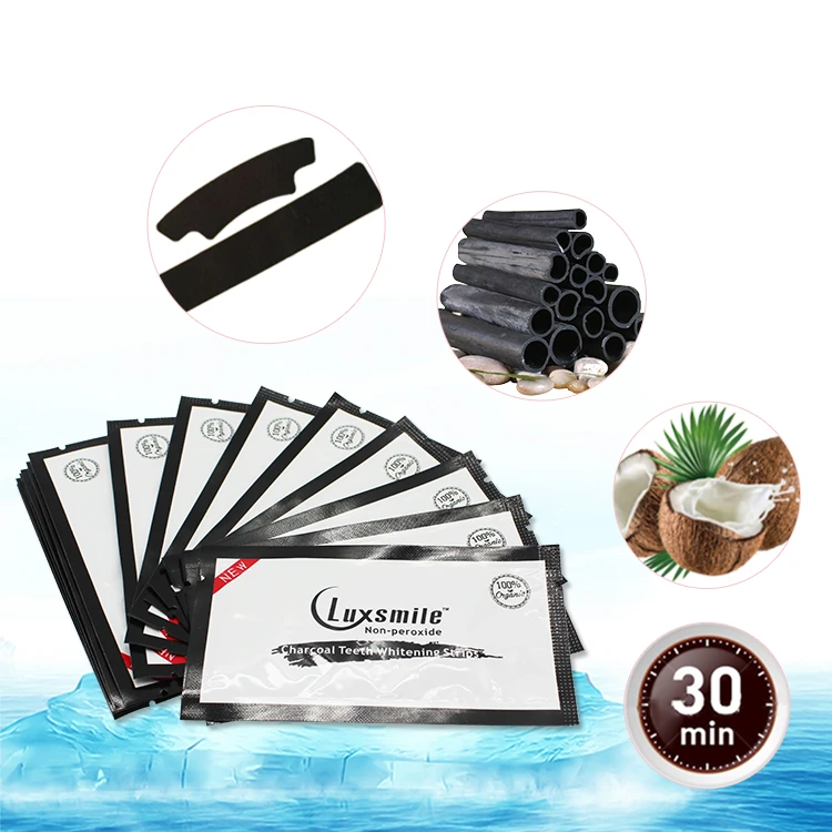 CE  Perfect Smile 3D Coconut Dental Teeth Whitening Gel Charcoal Strip