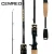 Import CEMREO China Wholesale Carbon Casting Fishing Rod 1.8m 2.1m 2.4m 2 Section Double Tips from China
