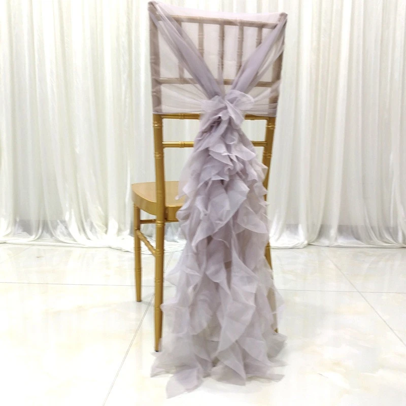 Chair Slipcover Tie Backs Chair Cover Sash For Wedding Decor