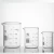 Import Cheap price acid and alkali resistant borosilicate glass beaker set of 10 from China