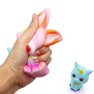 Cheap price cute PU soft inflatable fox toys for kids