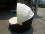 Cheap wholesale garden rattan sun lounger