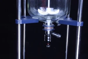 Chemical jacket glass lined reactor with double layer