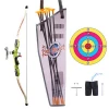 Children Outdoor Shooting Sports Kit Emulational Bow and Arrow Set for Kids