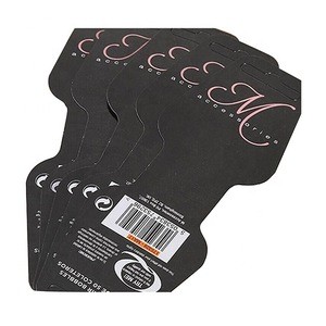 China custom printed garment hang tags with full colors printing and local UV and hot stamping and with string