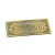 Import China Factory Wholesale Customized Electroplated Etching Copper Brass/Bronze/Golden/Nickel Bar Signs from China