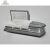 Import China funeral casket supplies blue crepe interior metal coffin manufacturers from China