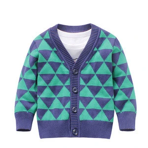 China hot sale 2015 new products kids boy knitted jacquard sweater
