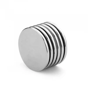 China Manufacturer Ni Coating Super Strong Disc NdFeb Neodymium Magnet strong rare earth magnet 1 inch round magnets