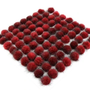 China manufacturer  Wholesale high quality plush mink fur pompom for accessories