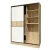 Import China Popular Design Closet Melamine Double Sliding Door Home Furniture Wardrobe from China