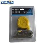 china supplier wholesale ratchet tie down lashing strap with ratchet and 2 rubber-coated hooks