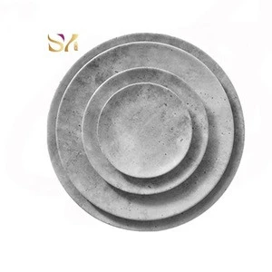 China Supply 2018 Popular Product Concrete Wedding Rental or Selling Dinner Plate