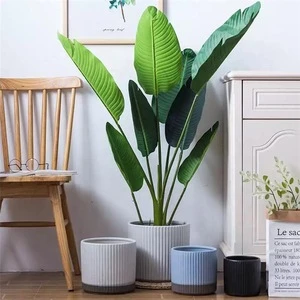 China supply frosted eco-friendly colored glaze ceramic garden pot / porcelain flower pots