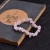 Import China wholesale fashion natural crystal rose quartz crushed stone bracelet for men and women from China