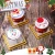 Import Christmas Decoration Cute Pure Cotton Cut Pile Cake Towel Crafts  Christmas gift Cupcakes Hand Towel Set from China