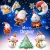 Import Christmas Party Decorations Supplies Set Paper Lanterns Tassels Hanging Garland Banner Tissue Pom Poms Flowers Triangle Flag Bun from China