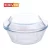Import Classical glass casserole with glass lid and decal microwave oven safe kitchenware cooking tools from China