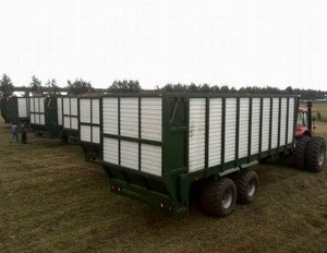 Clover silage hydraulic self-unloading dump trailer
